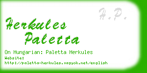 herkules paletta business card